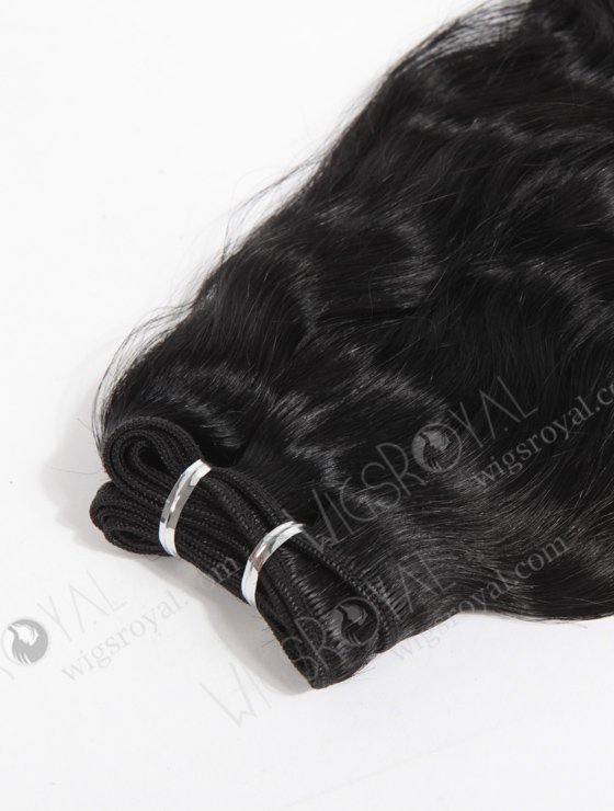 In Stock Indian Remy Hair 14" Natural Wave 1# Color Machine Weft SM-187-10226