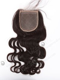 In Stock Indian Remy Hair 16" Body Wave Natural Color Silk Top Closure STC-303