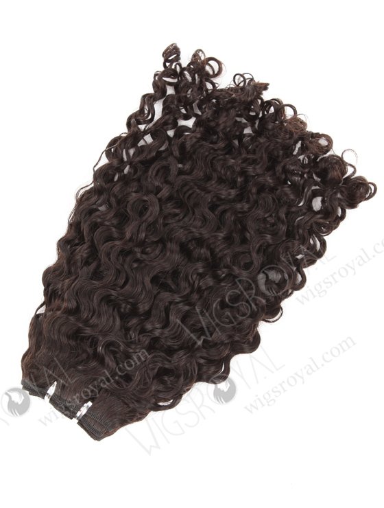 In Stock Indian Remy Hair 18" Coarse Curly Natural Color Machine Weft SM-1122-10077