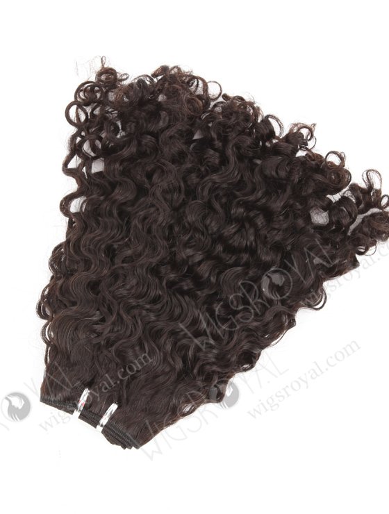 In Stock Indian Remy Hair 16" Coarse Curly Natural Color Machine Weft SM-1121-10068