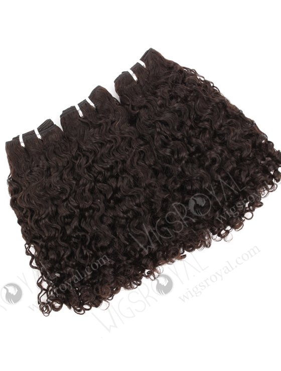 In Stock Indian Remy Hair 16" Coarse Curly Natural Color Machine Weft SM-1121-10065