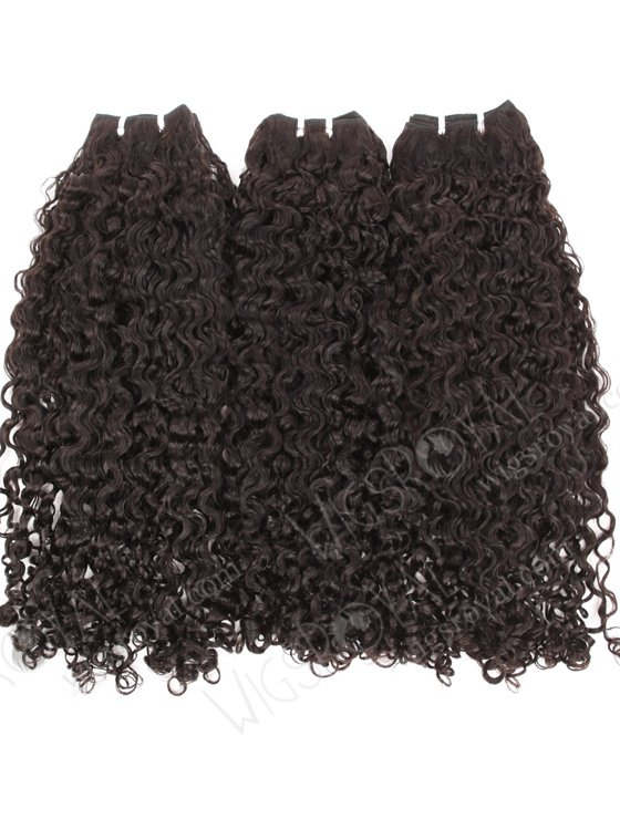 In Stock Indian Remy Hair 24" Coarse Curly Natural Color Machine Weft SM-1125-10105