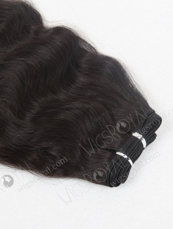 In Stock Indian Remy Hair 18" Natural Wave Natural Color Machine Weft SM-026-10182