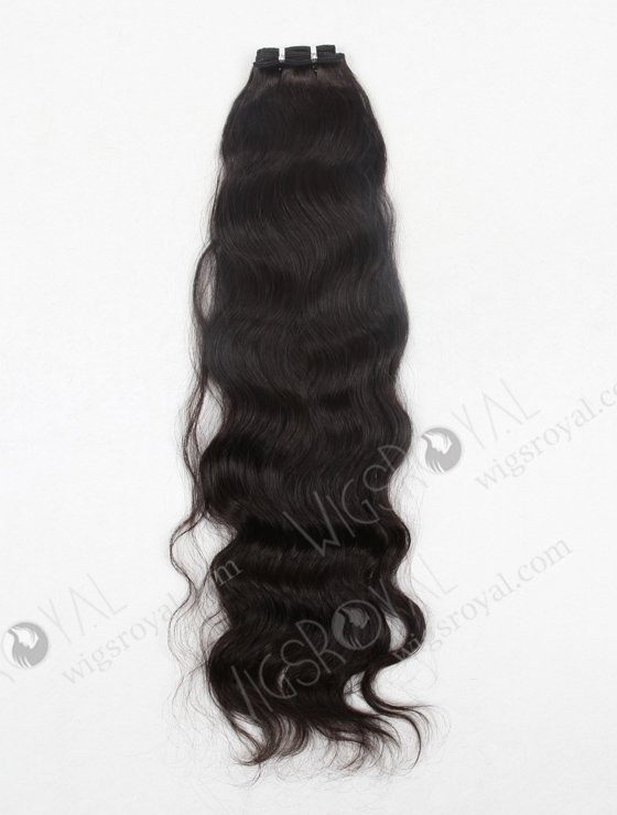 In Stock Indian Remy Hair 24" Natural Wave Natural Color Machine Weft SM-020