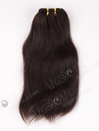 In Stock Chinese Virgin Hair 12" Natural Straight Natural Color Machine Weft SM-702