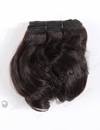 In Stock Indian Remy Hair 10" Big Loose Curl Natural Color Machine Weft SM-042