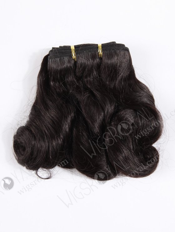 In Stock Indian Remy Hair 12" Big Loose Curl 1B# Color Machine Weft SM-041-10133