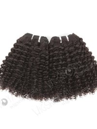 In Stock Brazilian Virgin Hair 12" Kinky Curl Natural Color Machine Weft SM-499