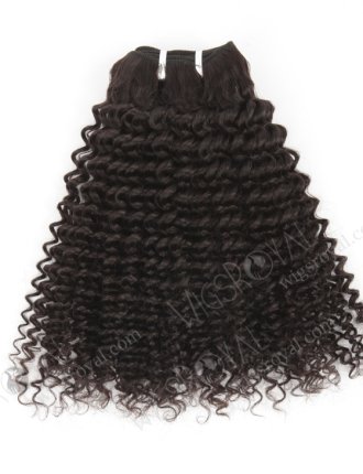 In Stock Brazilian Virgin Hair 14" Kinky Curl Natural Color Machine Weft SM-4100