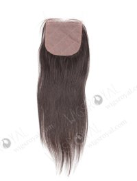 In Stock Indian Virgin Hair 12" Straight Natural Color Silk Top Closure STC-242