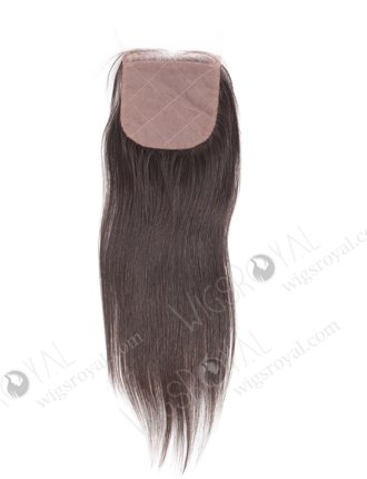 In Stock Indian Virgin Hair 14" Straight Natural Color Silk Top Closure STC-242