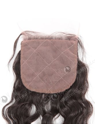 In Stock Brazilian Virgin Hair 14" Natural Curly Natural Color Silk Top Closure STC-49