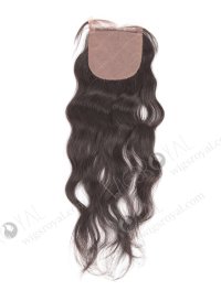 In Stock Brazilian Virgin Hair 18" Natural Wave Natural Color Silk Top Closure STC-203