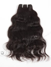 In Stock Indian Virgin Hair 14" Natural Wave Natural Color Machine Weft SM-035