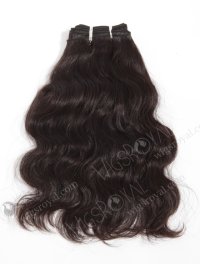In Stock Indian Virgin Hair 12" Natural Wave Natural Color Machine Weft SM-047