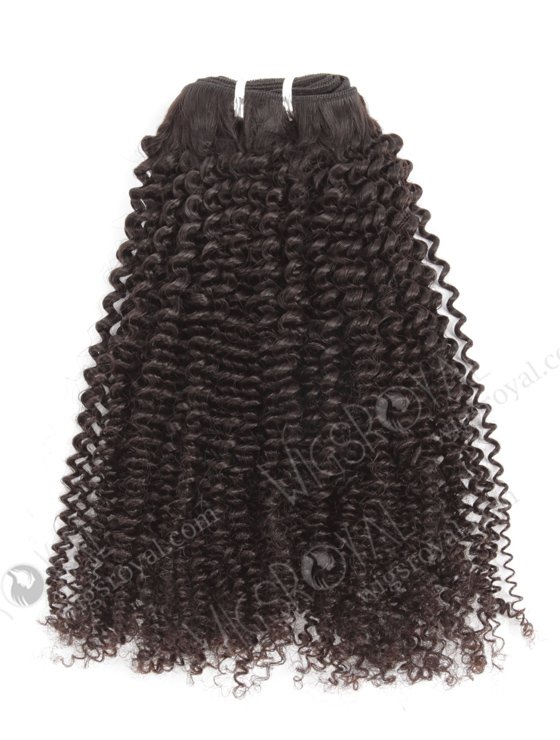 In Stock Brazilian Virgin Hair 18" Afro Curl 4mm Natural Color Machine Weft SM-490-10777