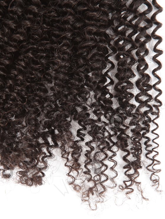 In Stock Brazilian Virgin Hair 18" Afro Curl 4mm Natural Color Machine Weft SM-490-10778