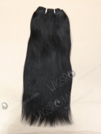 In Stock Indian Remy Hair 14" Straight 1# Color Machine Weft SM-069