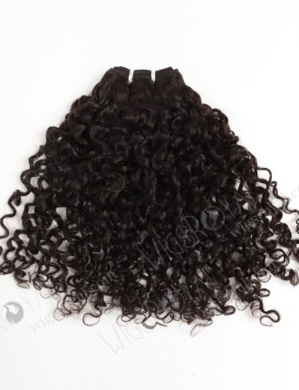In Stock Brazilian Virgin Hair 18" Coarse Curly Natural Color Machine Weft SM-4136