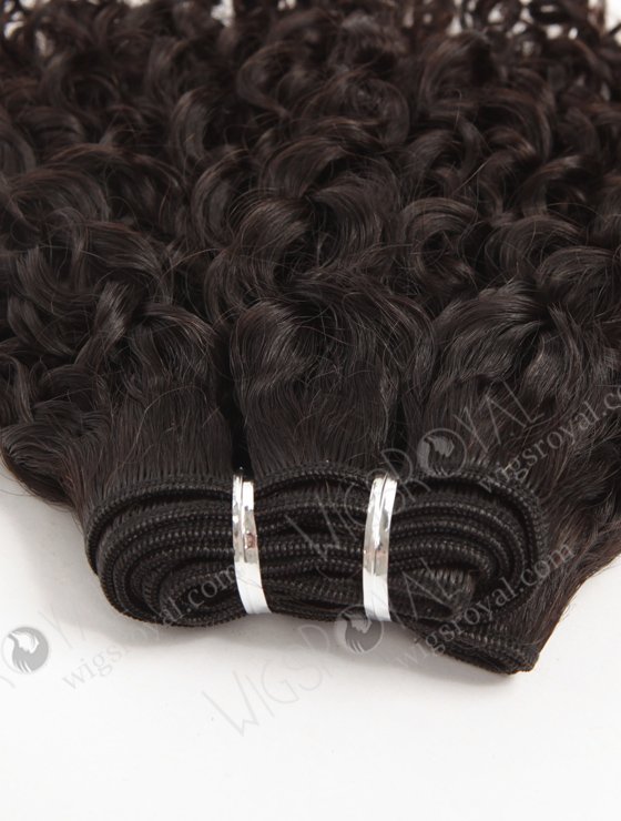 In Stock Brazilian Virgin Hair 14" Coarse Curly Natural Color Machine Weft SM-4134-10676