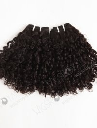 In Stock Brazilian Virgin Hair 14" Coarse Curly Natural Color Machine Weft SM-4134