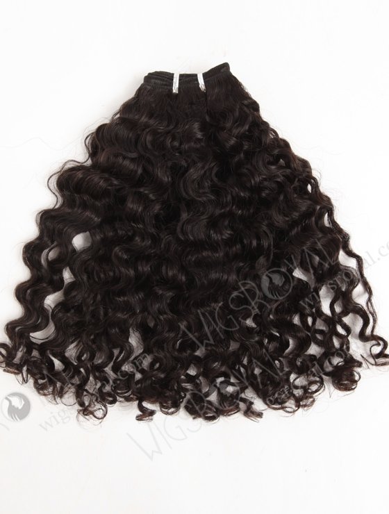 In Stock Brazilian Virgin Hair 16" Coarse Loose Curl Natural Color Machine Weft SM-4138
