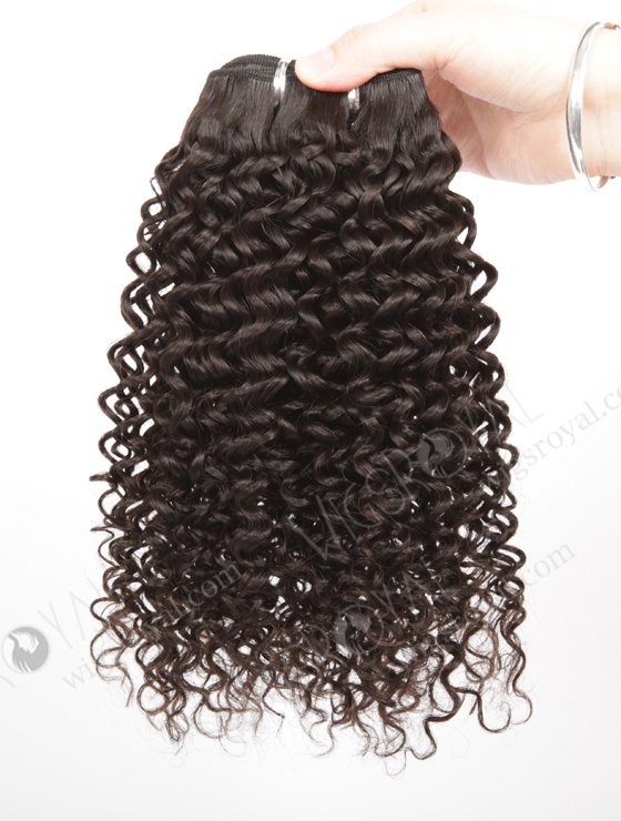 In Stock Brazilian Virgin Hair 14" Jeri Curl Natural Color Machine Weft SM-494-10803
