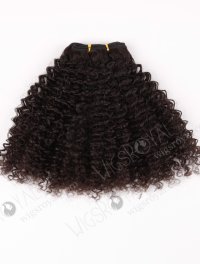 In Stock Indian Virgin Hair 16" Jeri Curl Natural Color Machine Weft SM-207