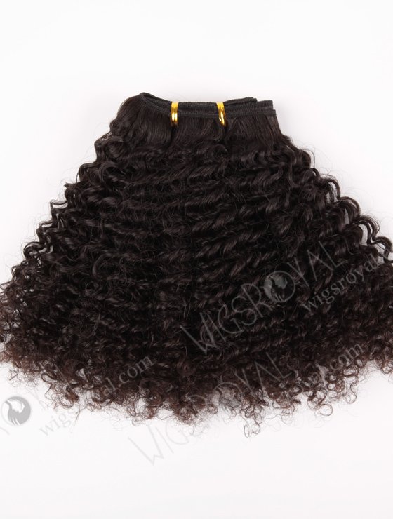In Stock Indian Virgin Hair 14" Jeri Curl Natural Color Machine Weft SM-206