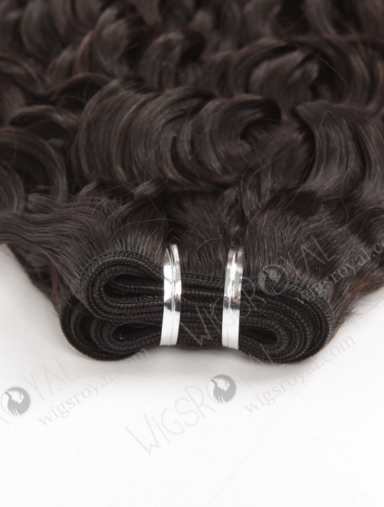 In Stock Brazilian Virgin Hair 16" Caribbean Wave Natural Color Machine Weft SM-4141-10716