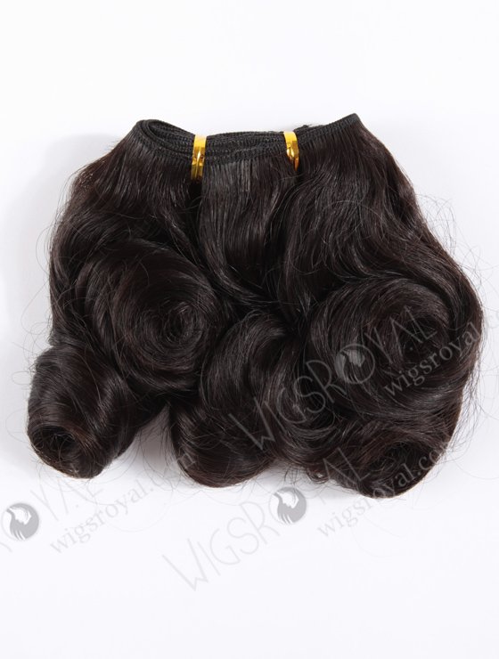 In Stock Indian Virgin Hair 10" Big Loose Curl Natural Color Machine Weft SM-086