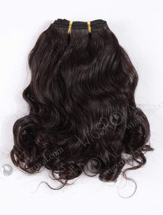 In Stock Indian Virgin Hair 18" body wave with big curl at the bottom Natural Color Machine Weft SM-212