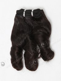 In Stock Indian Virgin Hair 12" Big Loose Curl Natural Color Machine Weft SM-216