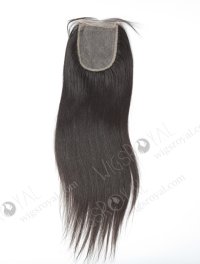 In Stock Malaysian Virgin Hair 16" Light Yaki Natural Color Silk Top Closure STC-256