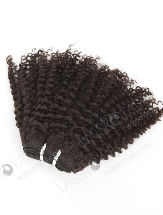 In Stock Brazilian Virgin Hair 10" Afro Curl 4mm Natural Color Machine Weft SM-486-10752