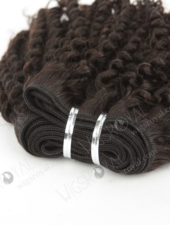 In Stock Brazilian Virgin Hair 10" Afro Curl 4mm Natural Color Machine Weft SM-486-10753