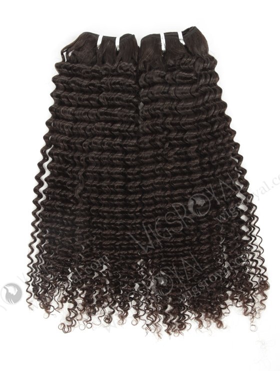 In Stock Brazilian Virgin Hair 20" Kinky Curl Natural Color Machine Weft SM-4103