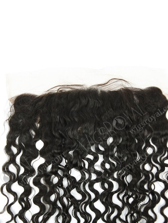 Indian Remy Hair 14" Natural Curly Natural Color Lace Frontal WR-LF-017-11243