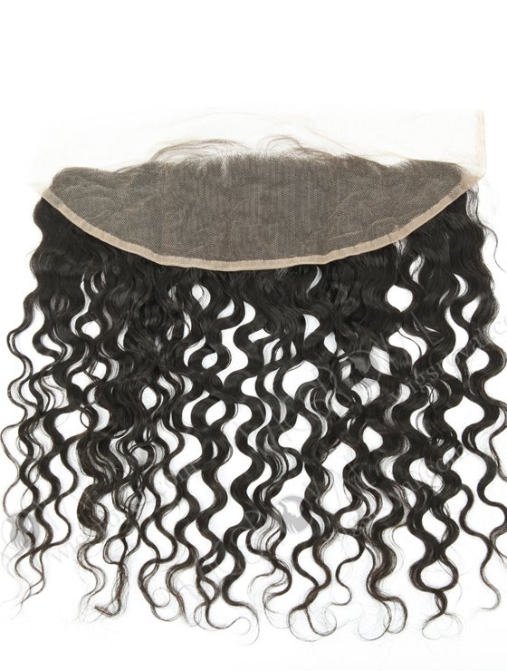Indian Remy Hair 14" Natural Curly Natural Color Lace Frontal WR-LF-017-11245