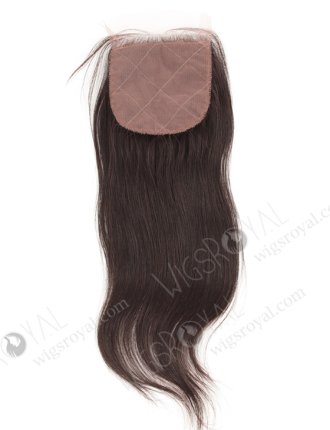 In Stock Peruvian Virgin Hair 12" Natural Straight Natural Color Silk Top Closure STC-218
