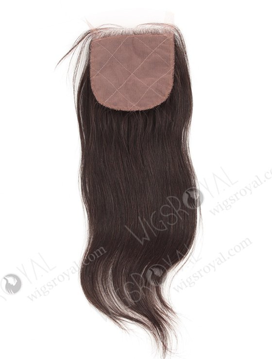 In Stock Peruvian Virgin Hair 12" Natural Straight Natural Color Silk Top Closure STC-218