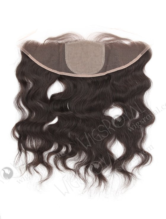 Indian Remy Hair 16" Natural Wave Natural Color Silk Top Lace Frontal WR-LF-019-11260