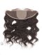 Indian Remy Hair 16" Natural Wave Natural Color Silk Top Lace Frontal WR-LF-019