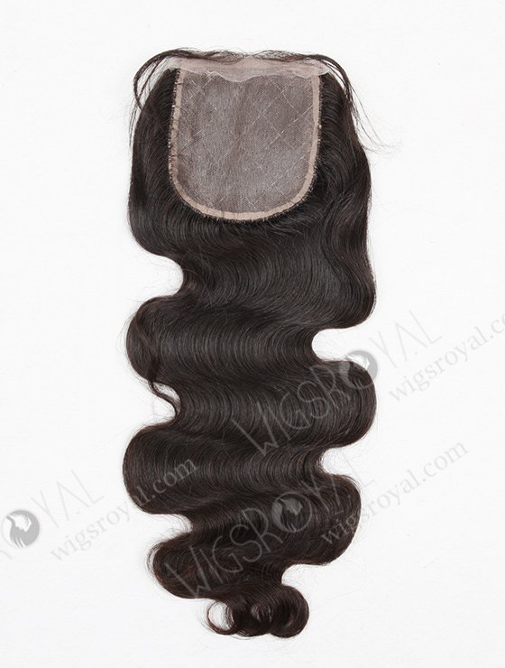 In Stock Brazilian Virgin Hair 18" Body Wave Natural Color Silk Top Closure STC-239