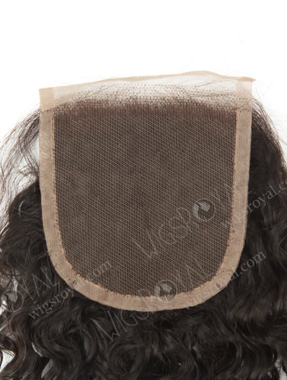 Pre-plucked Hair Line 14''Indian Virgin Natural Color Curl As Pictures Top Closures WR-LC-010-11345