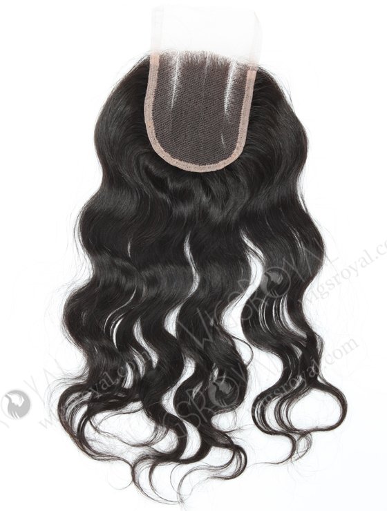 Popular hot selling 14" Virgin Brazilian hair Natural Wavy 3 part Lace Closure WR-LC-008-11323