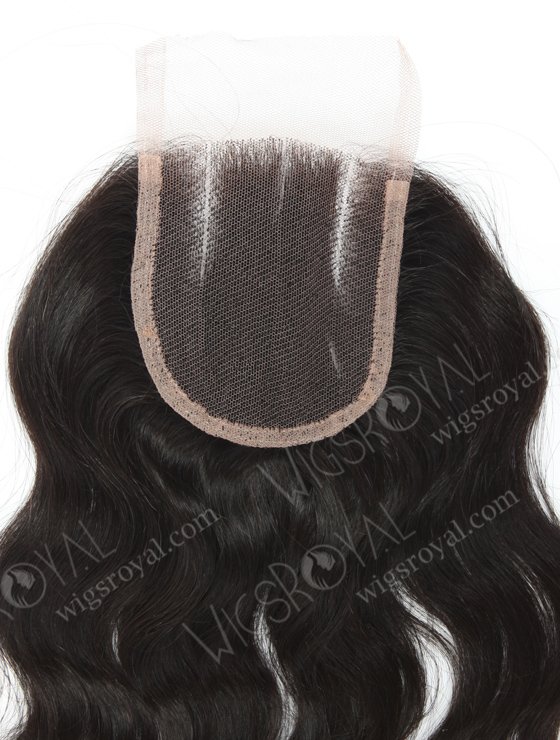 Popular hot selling 14" Virgin Brazilian hair Natural Wavy 3 part Lace Closure WR-LC-008-11324