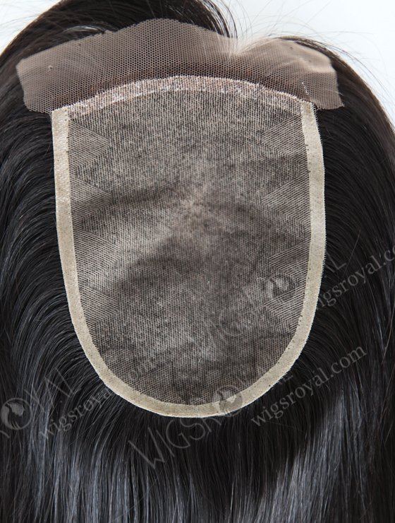 Natural Indian Virgin Hair 18" Straight Comfortable Two Layers Silk Base Closure WR-LC-009-11335