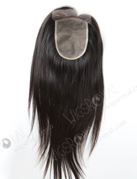       Click              Click     Natural Indian Virgin Hair 18" Straight Comfortable Two Layers Silk Base Closure WR-LC-009