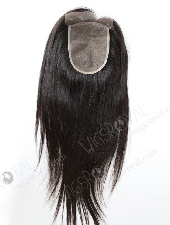 Natural Indian Virgin Hair 18" Straight Comfortable Two Layers Silk Base Closure WR-LC-009-11334